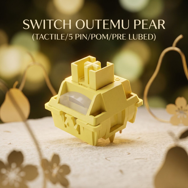 SWITCH OUTEMU PEAR (TACTILE/5 PIN/POM/PRE LUBED)
