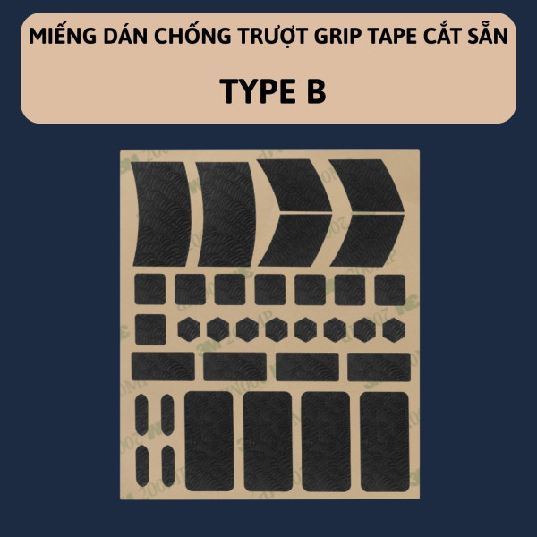 MIẾNG DÁN CHỐNG TRƯỢT GRIP TAPE CẮT SẴN TYPE B