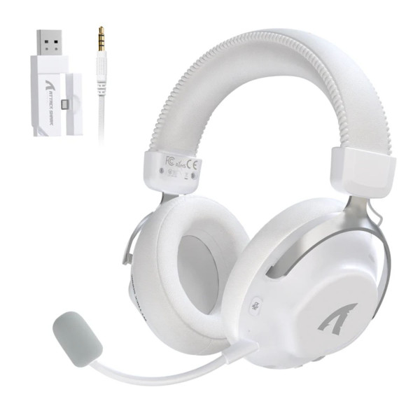 TAI NGHE ATTACK SHARK L50 PRO MULTI MODES WHITE