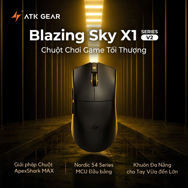 CHUỘT ATK X1 V2 ULTRA MAX MULTI MODES (PAW3395 ULTRA/55G)