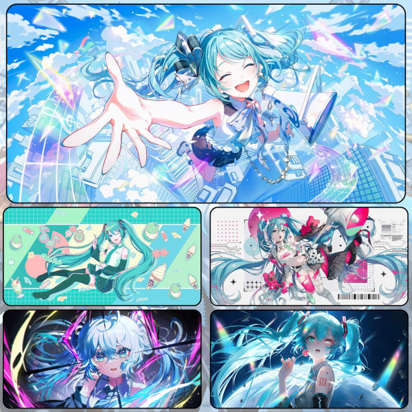 LÓT CHUỘT HATSUNE MIKU CỠ LỚN SIZE 120X60 DÀY 3MM