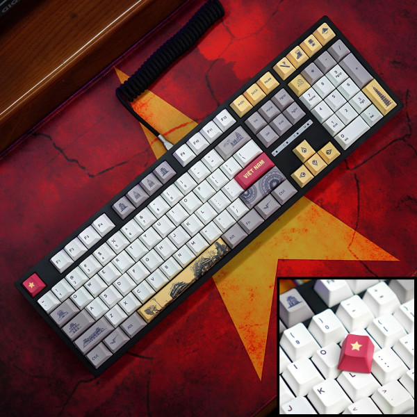 BÀN PHÍM CƠ LEAVEN K108 PBT SERIES OUTEMU SILENT SWITCH