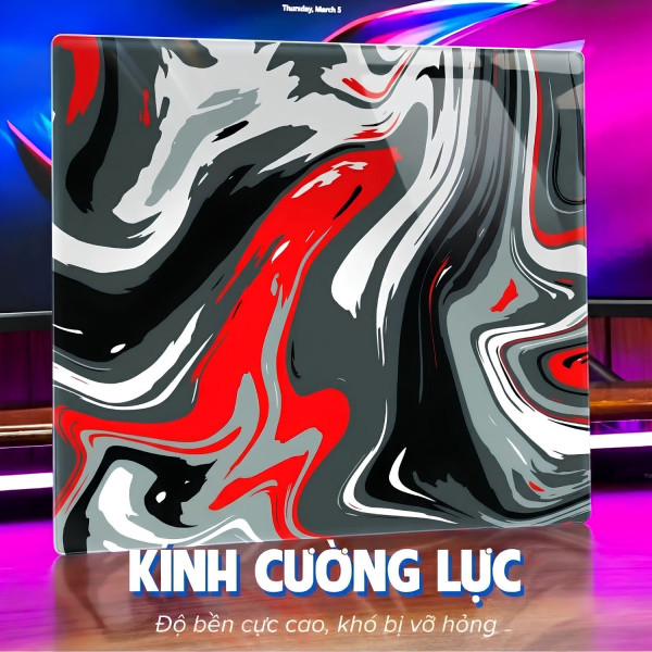 LÓT CHUỘT KÍNH CƯỜNG LỰC ABSTRACT SIZE 45X40 DÀY 3MM