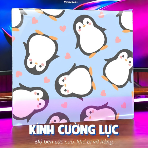 LÓT CHUỘT KÍNH CƯỜNG LỰC CUTE ANIMALS SIZE 45X40 DÀY 3MM