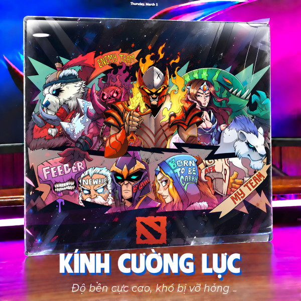LÓT CHUỘT KÍNH CƯỜNG LỰC DOTA 2 SIZE 35X30 DÀY 3MM