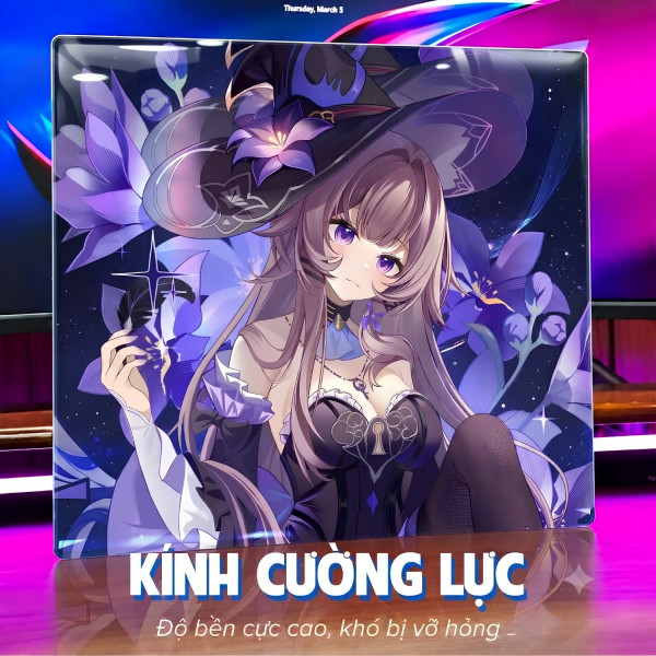 LÓT CHUỘT KÍNH CƯỜNG LỰC HONKAI STAR RAIL SIZE 35X30 DÀY 3MM