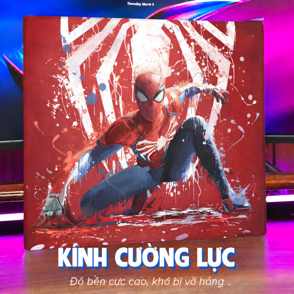 LÓT CHUỘT KÍNH CƯỜNG LỰC MARVEL HERO SIZE 45X40 DÀY 3MM