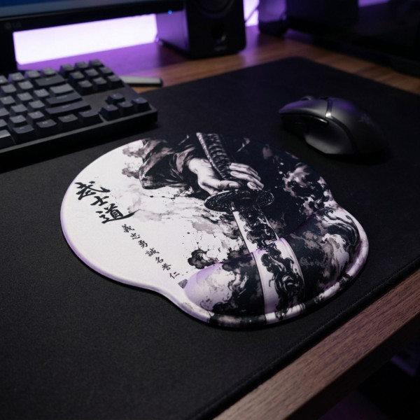 LÓT CHUỘT 3D SILICON KÊ CỔ WHITE KATANA