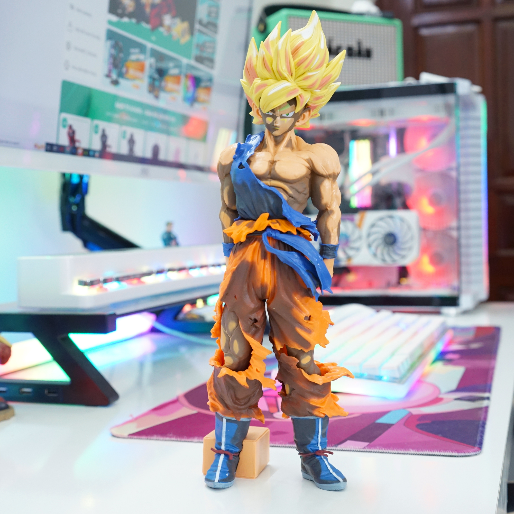 Mô hình Son Goku 2D Dragon Ball Figure siêu nét  Nhựa đặc 34cm  MixASale
