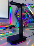 GIÁ TREO TAI NGHE RGBD9 LED RGB KIÊM USB HUB