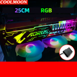 GIÁ ĐỠ VGA AORUS ROG COOLMOON LED RGB 25CM
