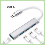 BỘ CHIA 4 CỔNG USB HUB 3.0 NHÔM NHỎ GỌN CẮM TYPE-C