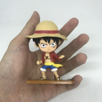 BỘ 10 MÔ HÌNH ONE PIECE BĂNG MŨ RƠM 9CM