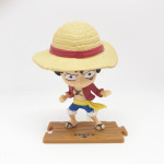 BỘ 10 MÔ HÌNH ONE PIECE BĂNG MŨ RƠM 9CM