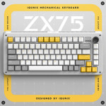 BÀN PHÍM CƠ IQUNIX ZX75 GRAVITY WAVE RGB CHERRY SILENT RED SWITCH