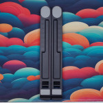 GIÁ ĐỠ LAPTOP NHỰA ABS LS186 GẤP GỌN ĐEN