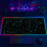 LÓT CHUỘT LED RGB 80×30 TECH LINE