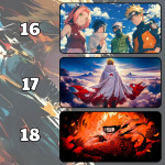 LÓT CHUỘT UZUMAKI NARUTO CỠ LỚN SIZE 80X30 DÀY 3MM