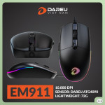 CHUỘT GAMING DAREU EM911 RGB TRẮNG