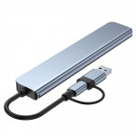 BỘ CHIA USB HUB 3.0 NHÔM 7 IN 1 LDH-7C