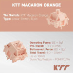 HỘP 45 SWITCH KTT MACARON ORANGE (TACTILE/5 PIN)