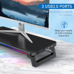 ĐẾ KÊ MÀN HÌNH LED RGB BT109 KIÊM USB HUB