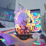 MÔ HÌNH LUFFY GEAR 5 NIKA CHIBI SUMO FORM BẢN CÓ LED 15CM