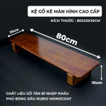 ĐẾ KÊ MÀN HÌNH GỖ TẦN BÌ 80X20 NÂU