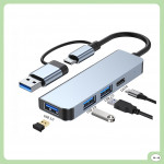 BỘ CHIA USB HUB 3.0 NHÔM 4 IN 1 LDH-4C