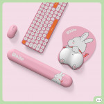 COMBO KÊ TAY 3D + KÊ TAY BÀN PHÍM + PAD 83 WHITE BUNNY