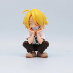 BỘ 3 MÔ HÌNH LUFFY - ZORO - SANJI AI CHIBI NGỒI 13CM