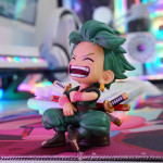 BỘ 3 MÔ HÌNH LUFFY - ZORO - SANJI AI CHIBI NGỒI 13CM