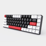 BÀN PHÍM CƠ E-DRA EK368L WHITE AND BLACK RED SWITCH