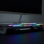 ĐẾ KÊ MÀN HÌNH LED RGB BT109 KIÊM USB HUB TRẮNG