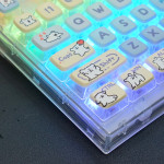 BỘ KEYCAP PUDDING SIDE TRANSPARENT LINE PUPPY (PBT/OEM PROFILE/122 PHÍM)