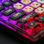 BỘ KEYCAP PUDDING SIDE TRANSPARENT RED JOKER (PBT/OEM PROFILE/122 PHÍM)