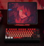 BỘ KEYCAP PUDDING SIDE TRANSPARENT ASUKA LANGLEY SORYU (PBT/OEM PROFILE/122 PHÍM)