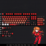 BỘ KEYCAP PUDDING SIDE TRANSPARENT ASUKA LANGLEY SORYU (PBT/OEM PROFILE/122 PHÍM)