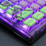 BỘ KEYCAP PUDDING SIDE TRANSPARENT EVANGELION UNIT-01 (PBT/OEM PROFILE/122 PHÍM)