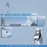 BỘ KEYCAP PUDDING SIDE TRANSPARENT AYANAMI REI (PBT/OEM PROFILE/122 PHÍM)