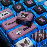 BỘ KEYCAP PUDDING SIDE TRANSPARENT KUROMI (PBT/OEM PROFILE/122 PHÍM)