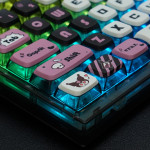 BỘ KEYCAP PUDDING SIDE TRANSPARENT KUROMI (PBT/OEM PROFILE/122 PHÍM)