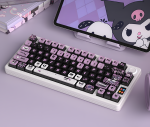 BỘ KEYCAP PUDDING SIDE TRANSPARENT KUROMI (PBT/OEM PROFILE/122 PHÍM)