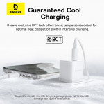 CỦ SẠC NHANH BASEUS PALM FAST CHARGER TRẮNG (20W/1 CỔNG USB/1 CỔNG TYPE-C)