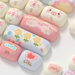 BỘ KEYCAP AKKO PIGGY PARTY CUTE (PBT/MOG PROFILE/139 PHÍM)