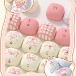 BỘ KEYCAP AKKO PIGGY PARTY CUTE (PBT/MOG PROFILE/139 PHÍM)