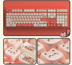 BỘ KEYCAP AKKO RACCOON MAO (PBT/MAO PROFILE/142 PHÍM)