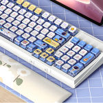 BỘ KEYCAP PUDDING SIDE TRANSPARENT BLUE ASTRONUAT (PBT/ASA PROFILE/125 PHÍM)