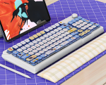 BỘ KEYCAP PUDDING SIDE TRANSPARENT BLUE ASTRONUAT (PBT/ASA PROFILE/125 PHÍM)