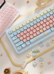 BỘ KEYCAP DYE-SUB CUPID DUCK (PBT/MCA PROFILE/112 PHÍM)